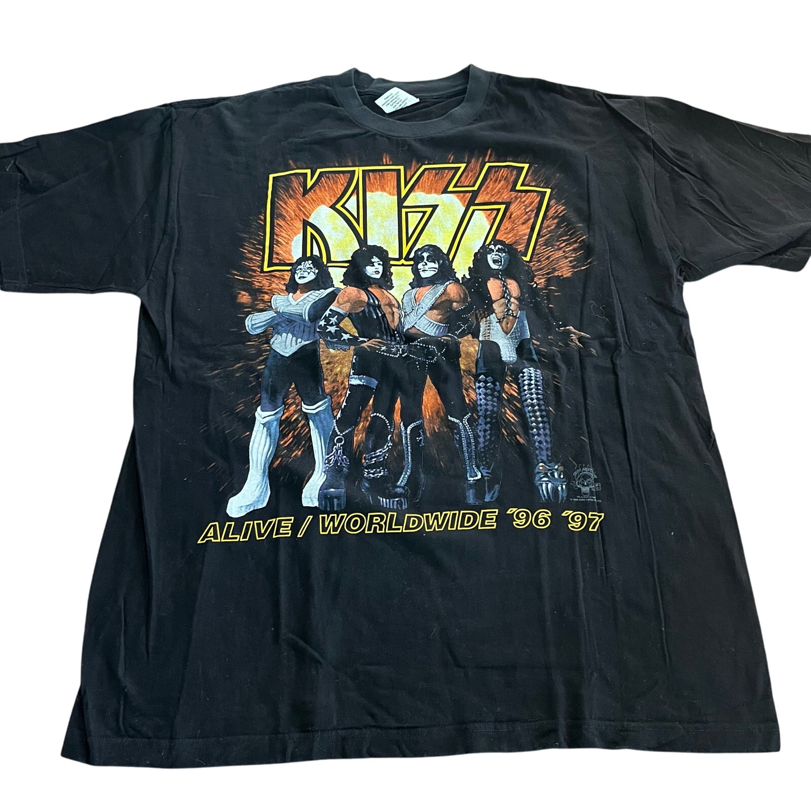 Vintage Kiss Alive 1996 Lexington Ky Black TShirt Xl